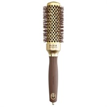 Olivia Garden Expert Blowout Shine Wavy Bristles Gold & Brown 35mm