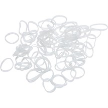 Scunci Polyband Hair Elastics Pk75 - Clear