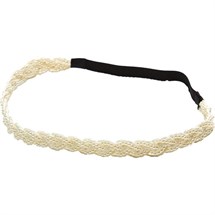 Scunci Style Cream Pearl Braid Headwrap