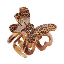 Scunci Style Leopard Butterfly Jaw Clip