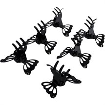 Scunci Style Mini Butterfly Jaw Clips Pk6 - Black