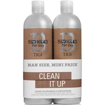 TIGI Bed Head For Men Clean Up Shampoo/Conditioner 750ml Tween Duo