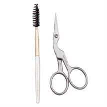 Tweezerman Stainless Steel Brow Shaping Scissors & Brush