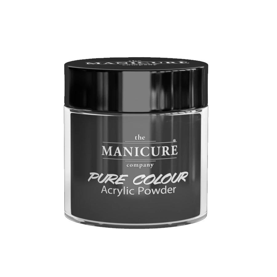 The Manicure Company Coloured Acrylic 25g - Pure Black, Acrylic Powders