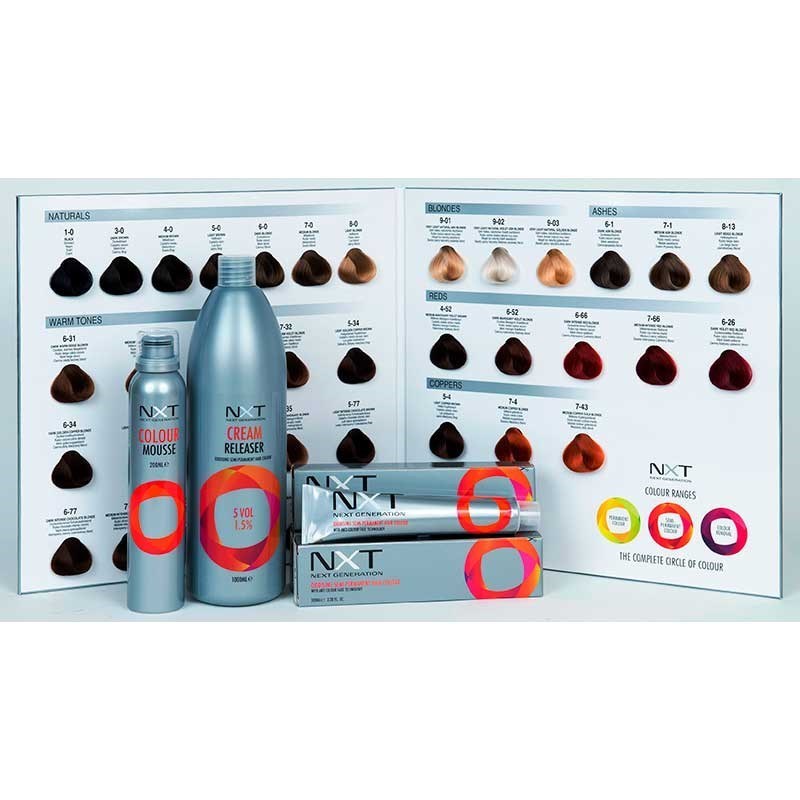 nxt semi permanent colour shade guide shade charts affinage semi permanent colour chart