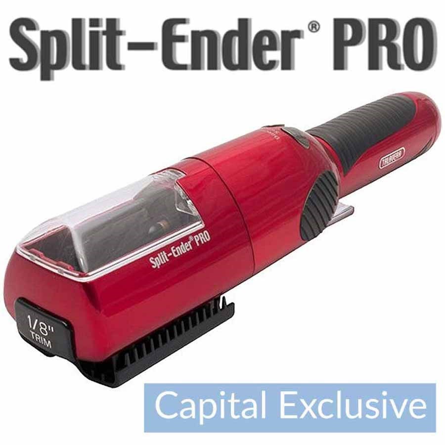 Split-Ender PRO Cordless Split End Hair Trimmer - Red | Clippers & Trimmers  | Capital Hair & Beauty