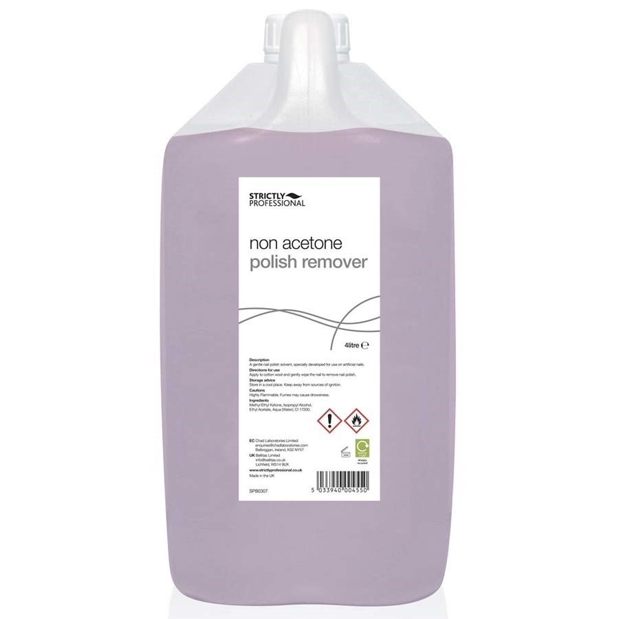 Strictly Professional Non Acetone Nail Polish Remover 4 Litre | Polish  Removers | Capital Hair & Beauty