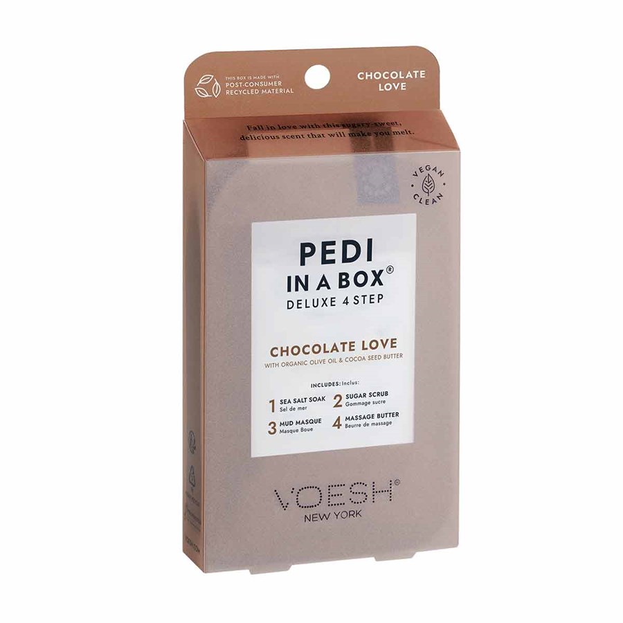 Voesh 4 Step Pedi In A Box - Chocolate Love | Masks & Exfoliators | Capital  Hair & Beauty