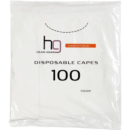Head-Gear Disposable Shoulder Capes Pk100 - Clear