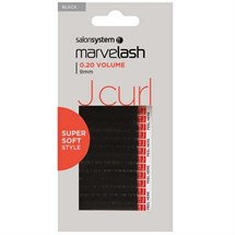 Salon System Marvelash Lash Extensions J Curl 0.20 (Volume) - 9mm Black