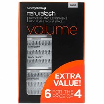 Salon System Naturalash Extra Value Pack (6 for the price of 4) - Short