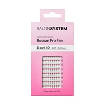 Salon System Russian Pro Fan - D Curl - 4D - 8-13mm