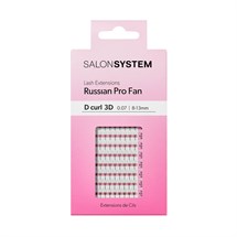 Salon System Russian Pro Fan - D Curl - 3D - 8-13mm