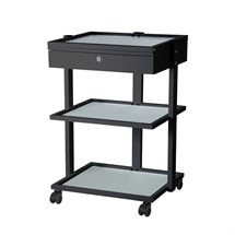 Capital Pro Beauty Trolley with Drawer - Black