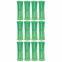 Plastic Setting Rollers 10pcs - Green